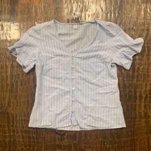 Old Navy blue and white top